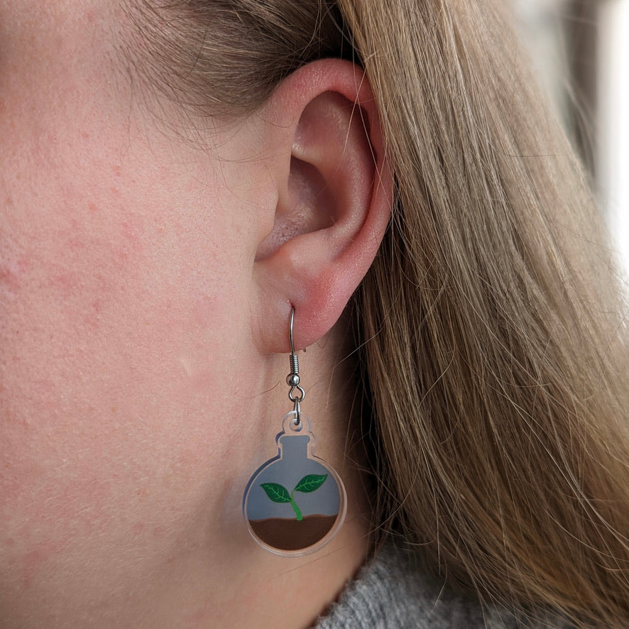 Plant in a Flask Earrings