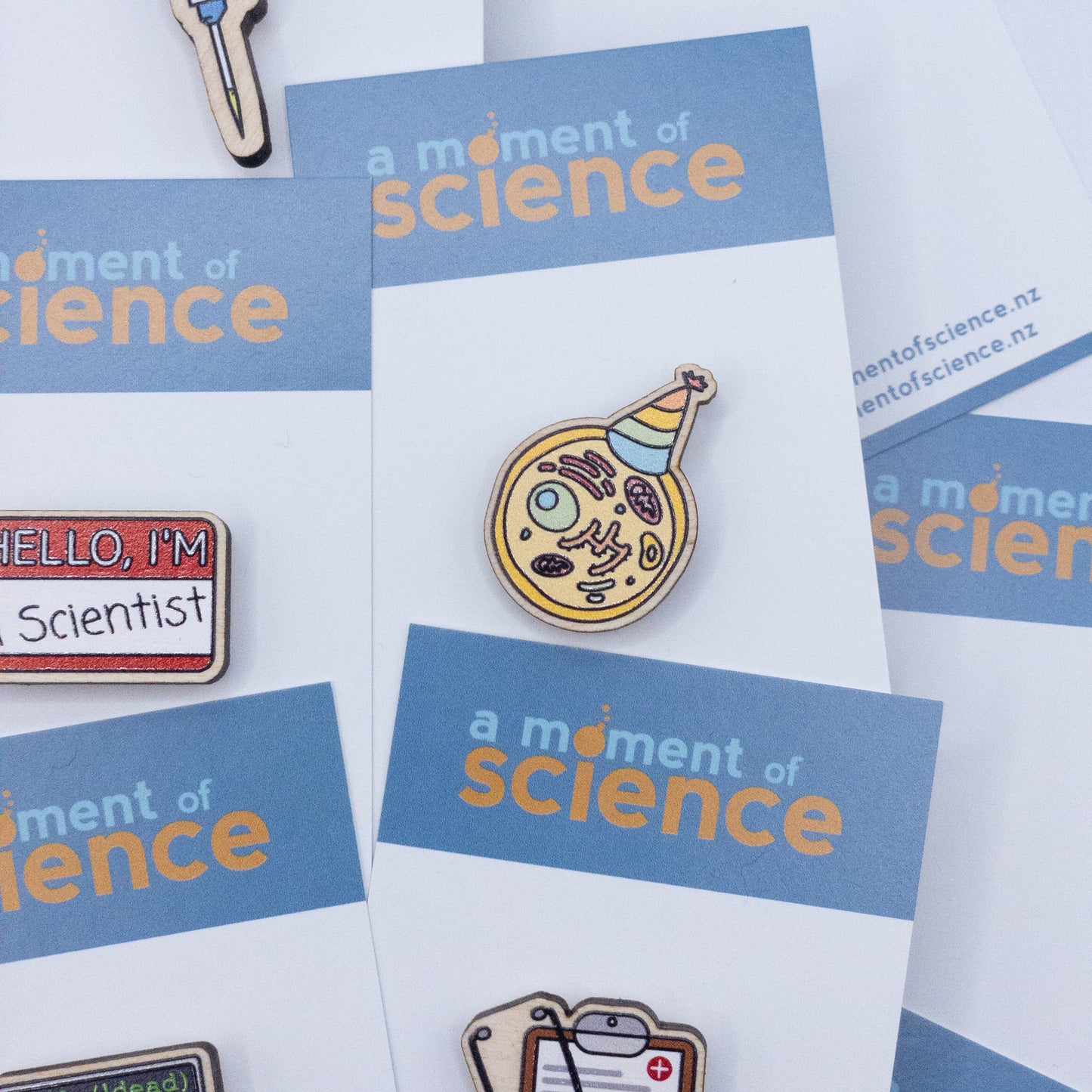 Cell-ebrations Wooden Pin