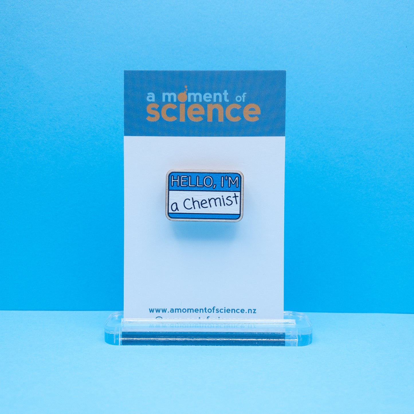 I'm a Chemist Wooden Pin