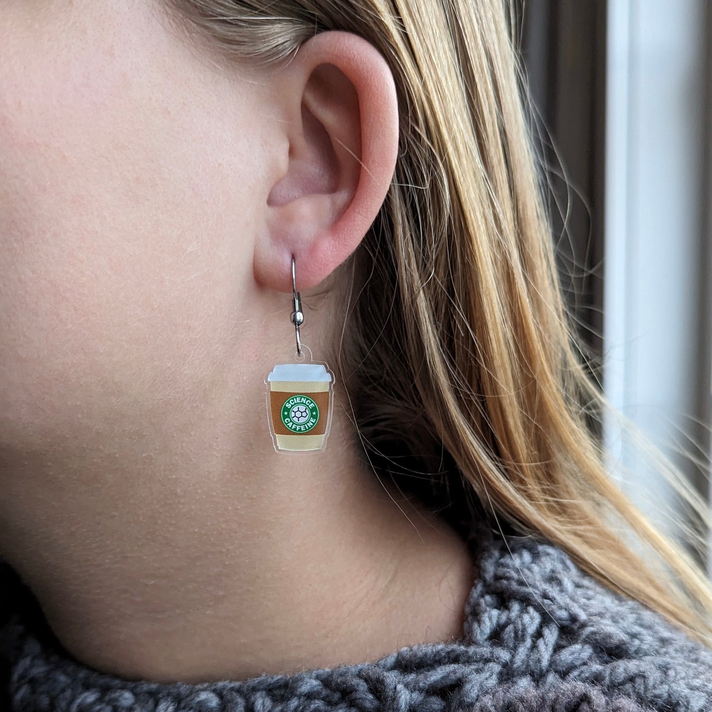 Caffeine in a Cup Earrings