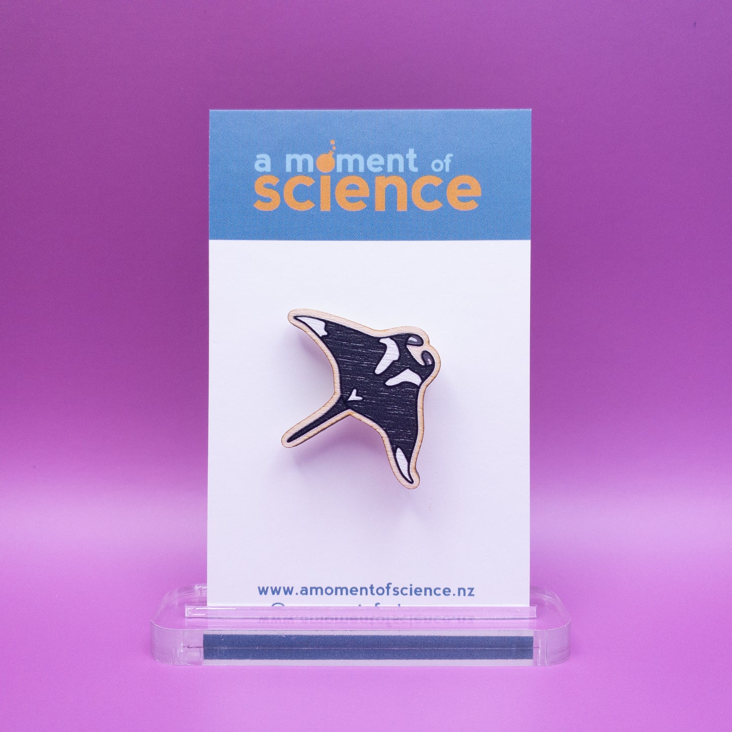 Marine Biology Wooden Pin