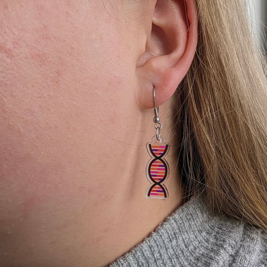 Dna double helix earrings outlet