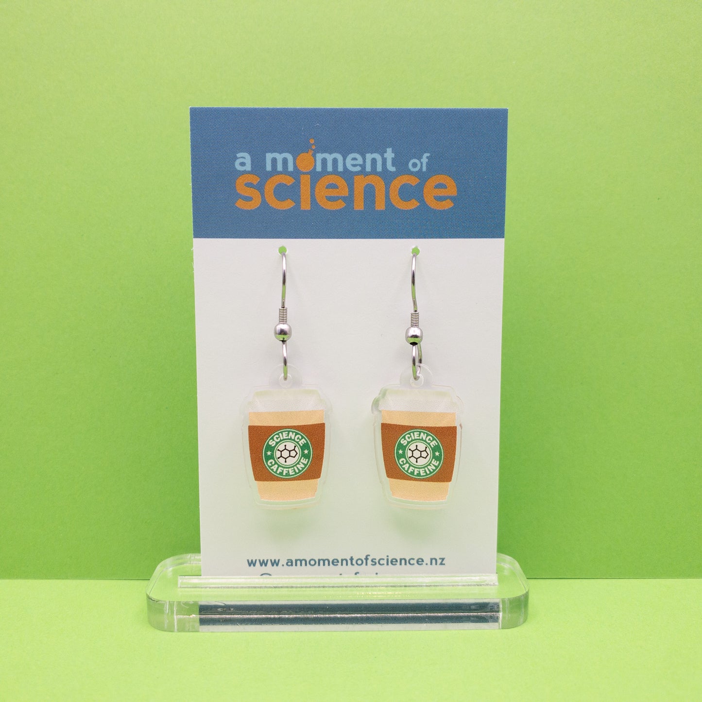 Caffeine in a Cup Earrings