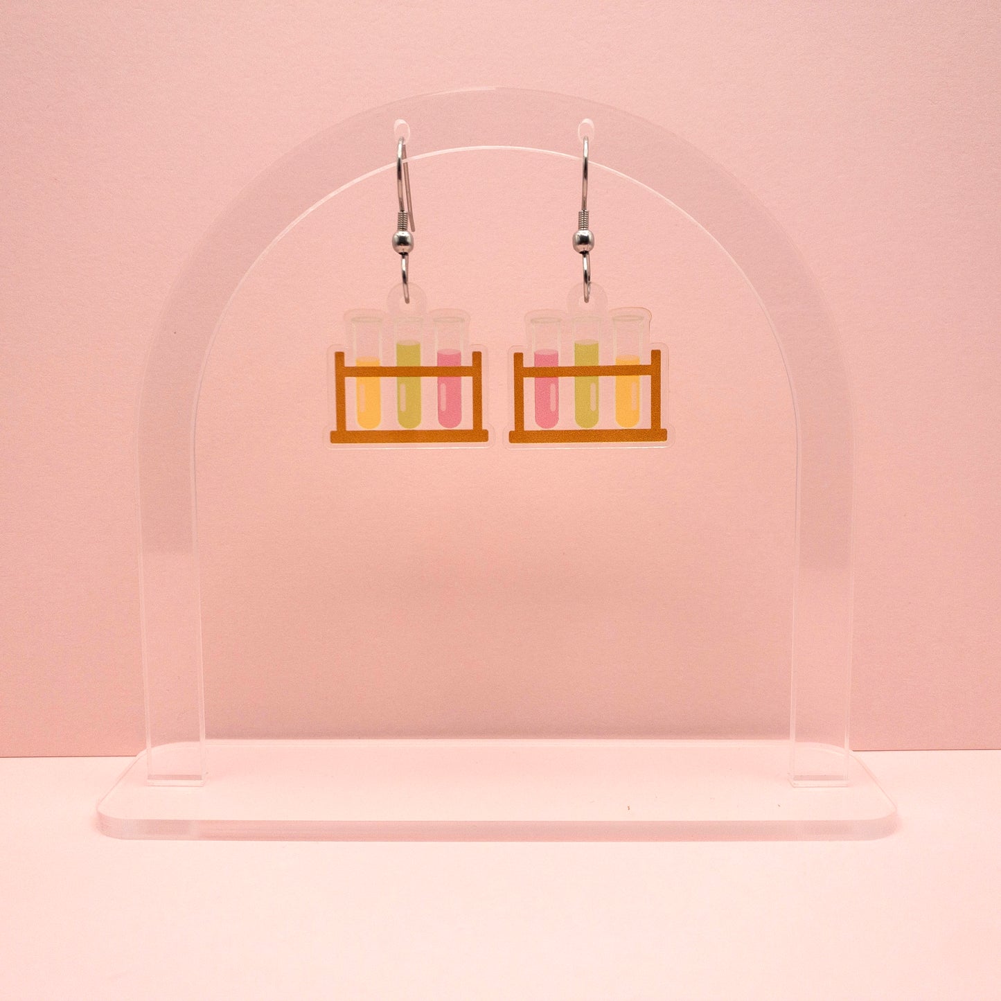 Test Tube Rack Earrings