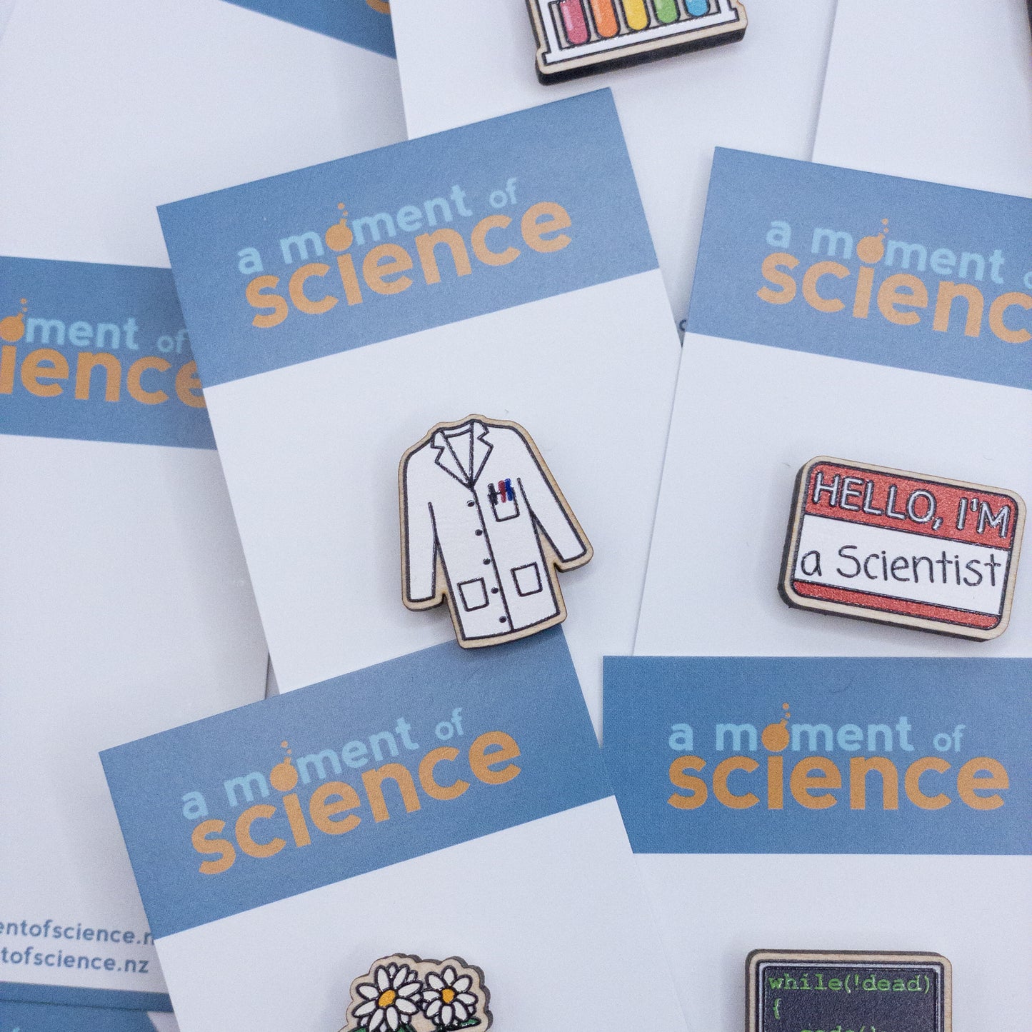 Labcoat Wooden Pin