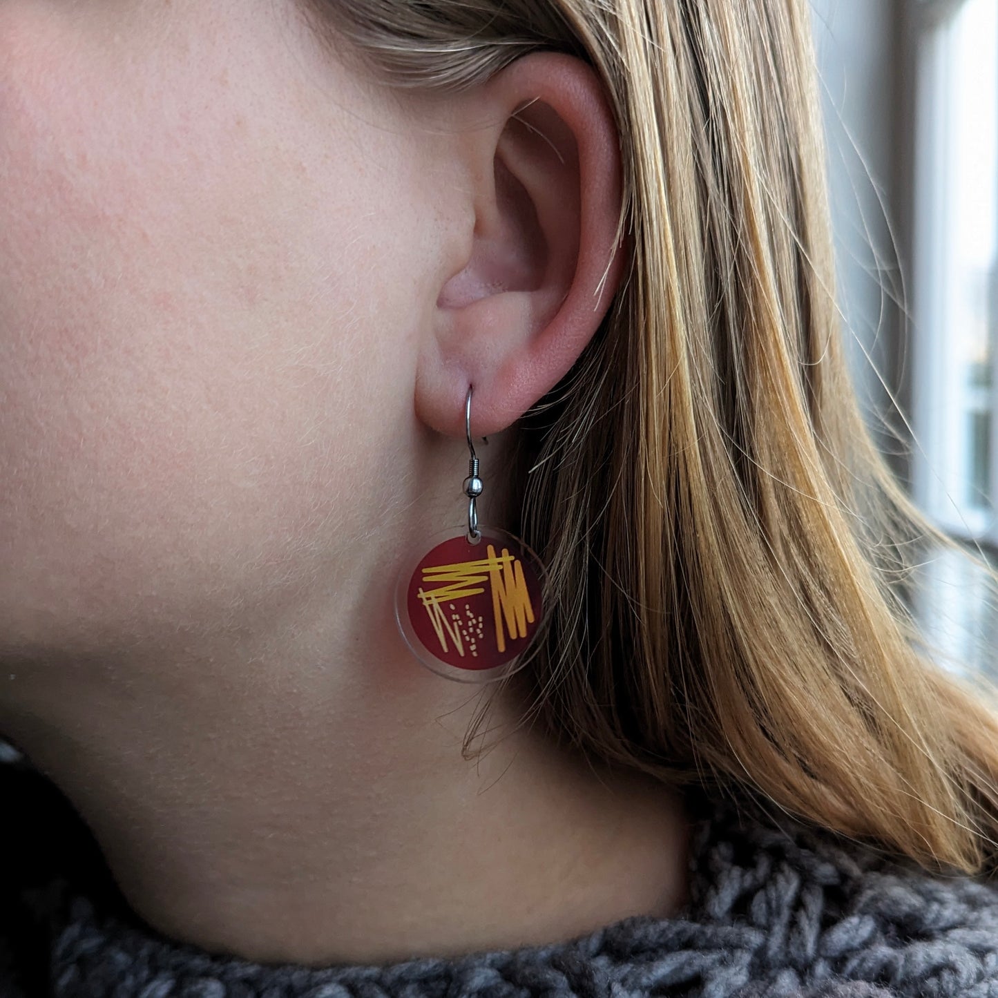 Petri Dish Earrings