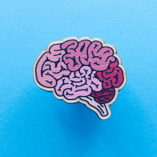 Pink_Brain_Wooden_Pin
