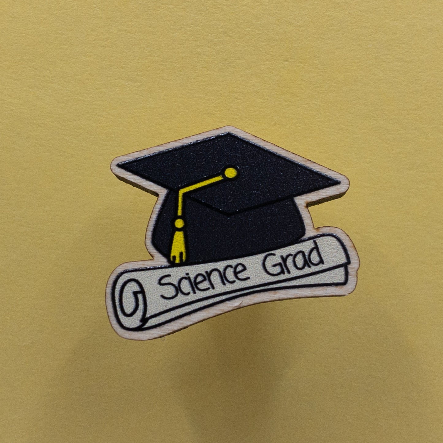 Science Graduation Wooden Pin