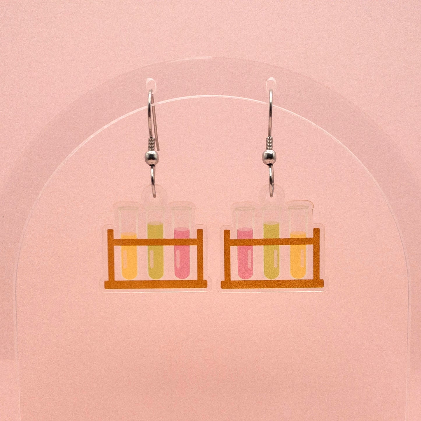 Test Tube Rack Earrings