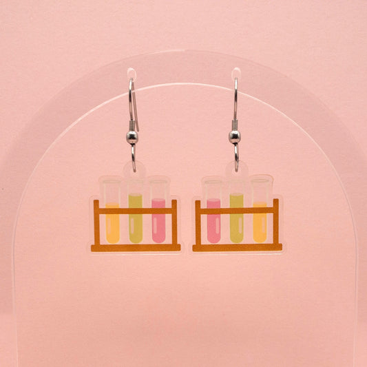 Test Tube Rack Earrings